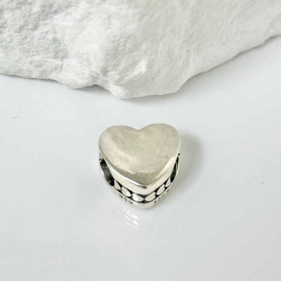 Pandora Love Sister S925 Silver Heart Bead Charm - Picture 3 of 3
